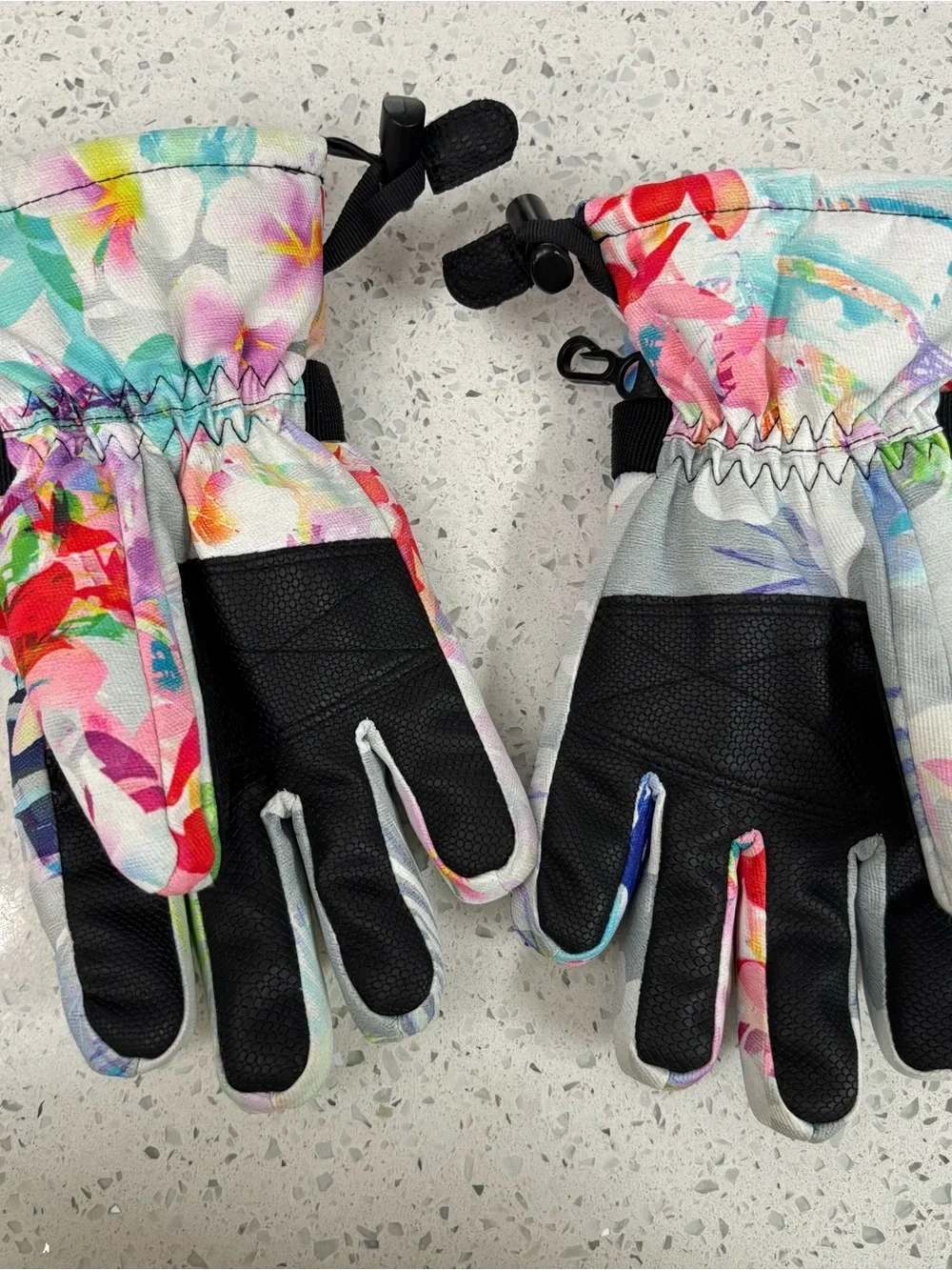 Boulder Gear Youth Medium Floral Snow Gloves